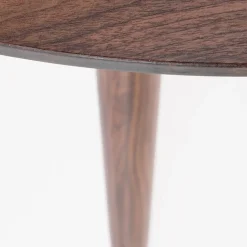 Garnero Arredamenti Tavolo rotondo moderno 110x76cm noce oro Panaro Discount