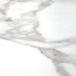 Garnero Arredamenti Tavolo rotondo moderno 79x74cm marmo bianco nero oro Barbera Discount