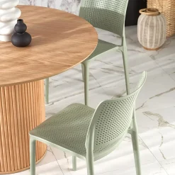 Garnero Arredamenti Tavolo rotondo moderno 120x78cm rovere naturale Italo Sale