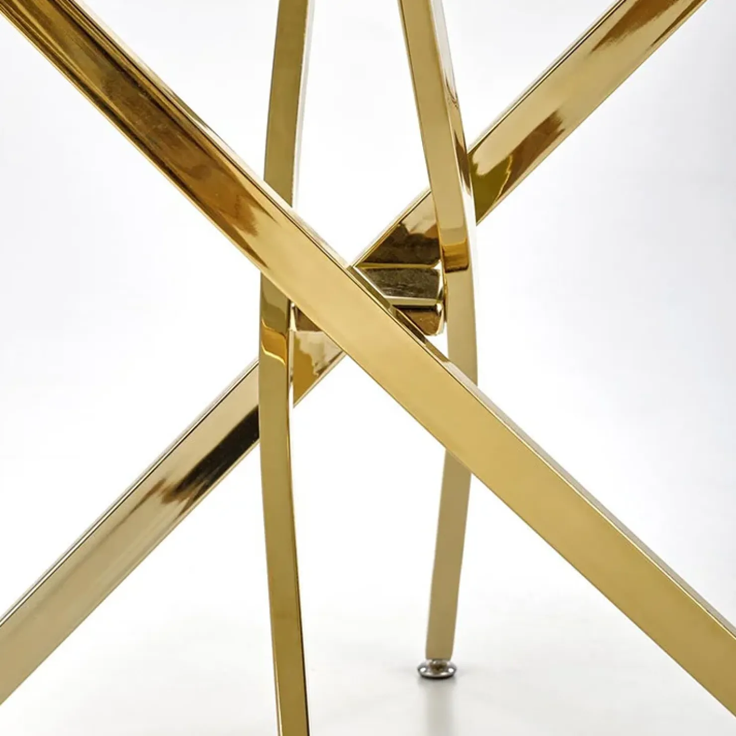 Garnero Arredamenti Tavolo rotondo moderno 100x73cm marmo nero oro Onorato Marmo Nero - Oro Hot