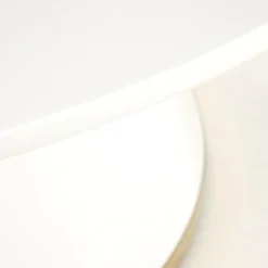 Garnero Arredamenti Tavolo rotondo 120x120cm da pranzo bianco laccato acciaio oro Ruby Best