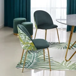 Garnero Arredamenti Tavolo rotondo 120x120cm moderno effetto marmo grigio acciaio oro Arak Sale