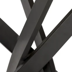 Garnero Arredamenti Tavolo rotondo 100x100cm moderno rovere nero Dormelada Rovere - Nero Discount