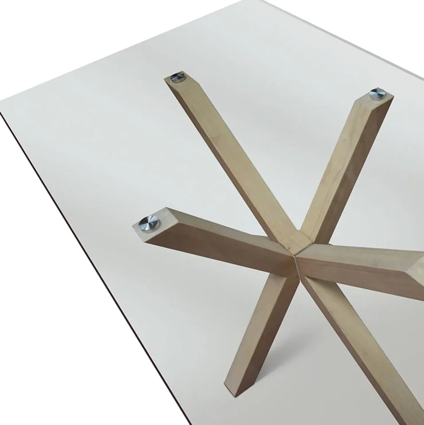 Garnero Arredamenti Tavolo 160x90 cm da interno in vetro rovere Edra