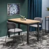Garnero Arredamenti Tavolo 120x68 cm da pranzo moderno rovere nero Wayne Sale
