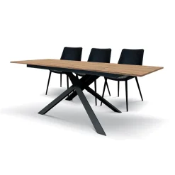 Garnero Arredamenti Tavolo 160x90 cm rovere rustico metallo Gaya Online