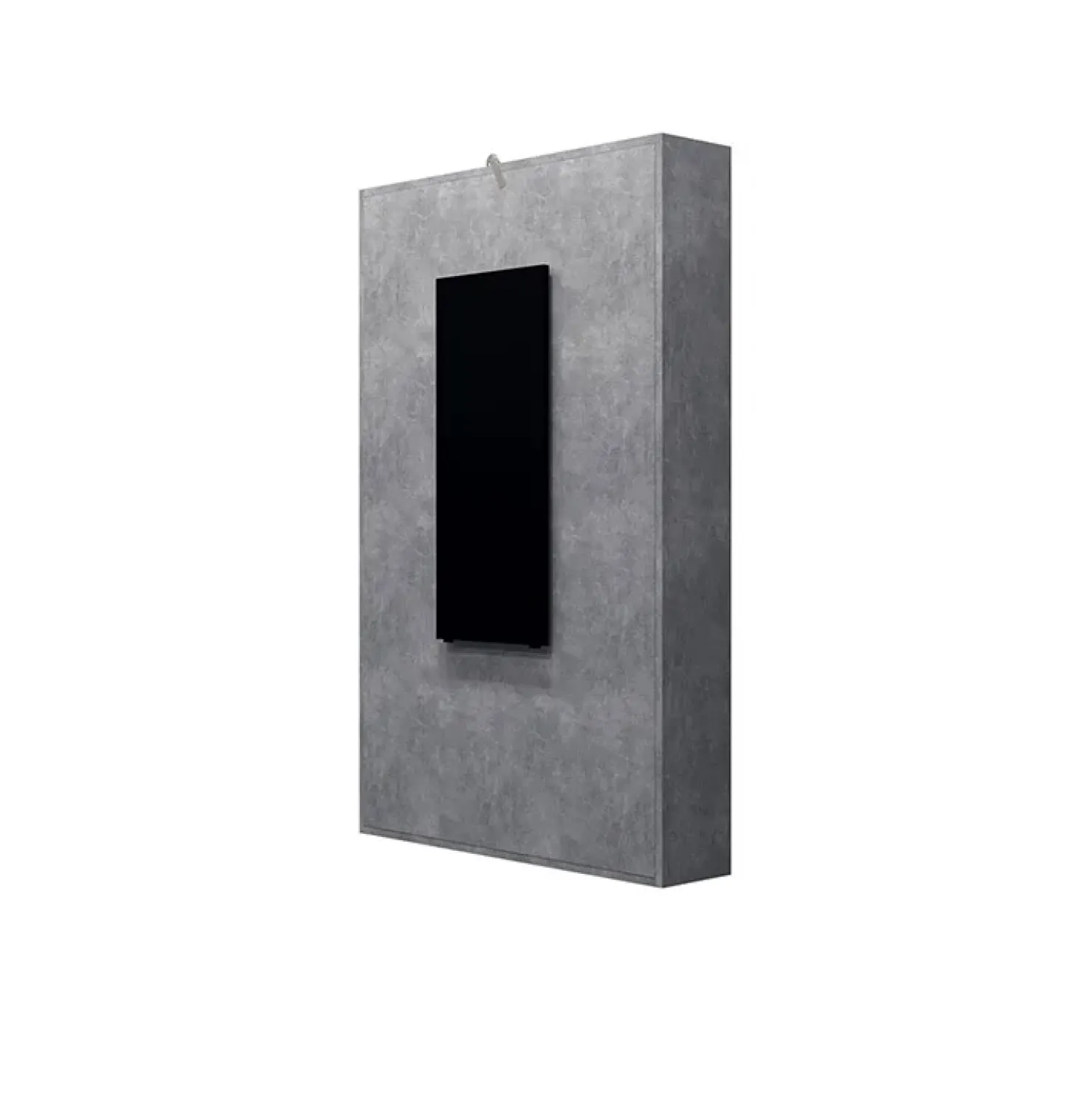 Garnero Arredamenti Tavolo 135x203cm a scomparsa moderno rettangolare cemento nero Hope Cemento - Nero Outlet