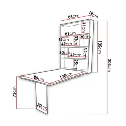 Garnero Arredamenti Tavolo 135x203cm a scomparsa moderno rettangolare cemento nero Hope Cemento - Nero Outlet