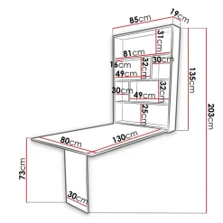 Garnero Arredamenti Tavolo 135x203cm a scomparsa moderno rettangolare rovere nero Hope Nero Opaco - Rovere Sale
