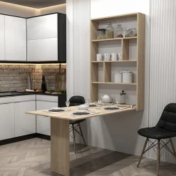 Garnero Arredamenti Tavolo 135x203cm a scomparsa moderno rettangolare Hope Rovere Discount