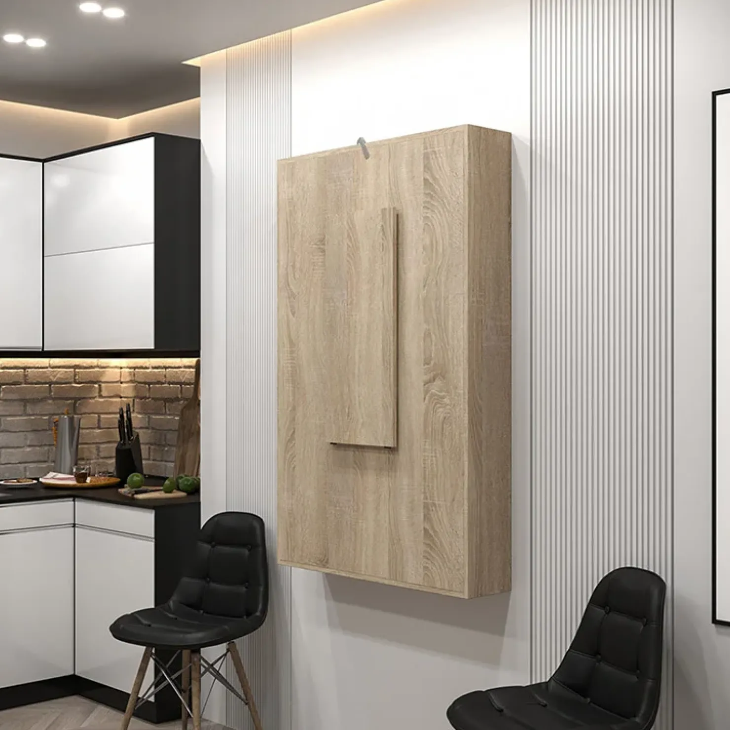 Garnero Arredamenti Tavolo 135x203cm a scomparsa moderno rettangolare Hope Rovere Discount