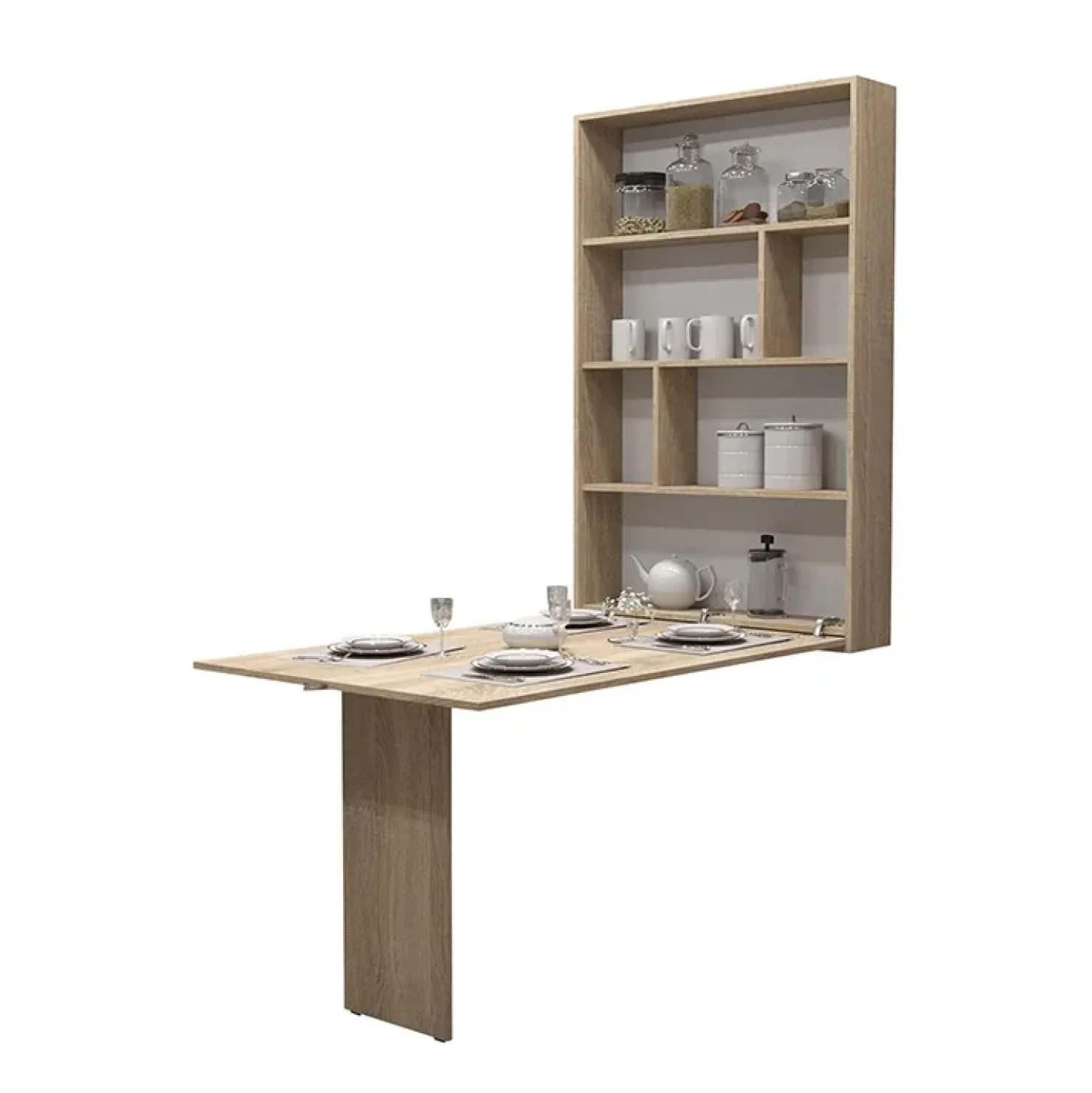 Garnero Arredamenti Tavolo 135x203cm a scomparsa moderno rettangolare Hope Rovere Discount