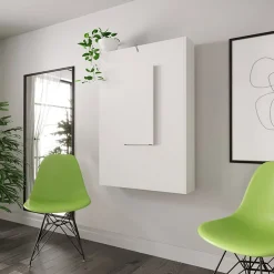 Garnero Arredamenti Tavolo 135x203cm a scomparsa moderno rettangolare bianco Hope Bianco Opaco Clearance