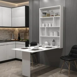 Garnero Arredamenti Tavolo 135x203cm a scomparsa moderno rettangolare bianco Hope Bianco Opaco Clearance