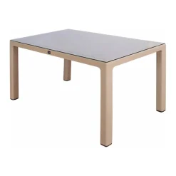 Garnero Arredamenti Tavolo 150x90cm da giardino esterno bar dehors con vetro Teodoro Tortora Online