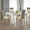 Garnero Arredamenti Tavolo 130/170x80cm da pranzo allungabile moderno bianco acciaio Gubbio Online