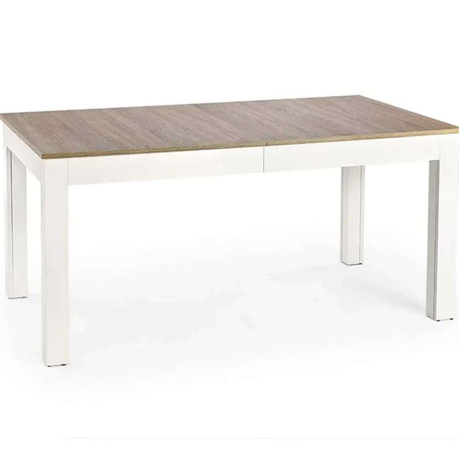 Garnero Arredamenti Tavolo 130/170x80cm da pranzo allungabile moderno bianco acciaio Gubbio Online