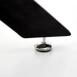 Garnero Arredamenti Tavolo 120x120cm da pranzo rotondo moderno vetro nero Anice Gihome® Sale