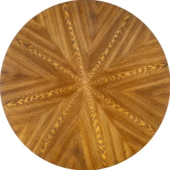 Garnero Arredamenti Tavolo 100x100cm da pranzo rotondo moderno noce acciaio nero Lukla Online