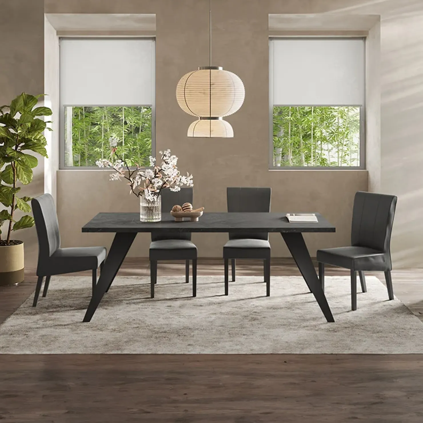 Garnero Arredamenti Tavolo 210x90cm grigio scuro gambe in metallo Jonson Ossido - Grigio New