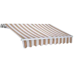 Garnero Arredamenti Tenda da sole a bracci 250x200cm righe Orsus Beige Online
