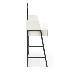 Garnero Arredamenti Toeletta da trucco con specchio 80x120cm bianco nero Miralda Sale