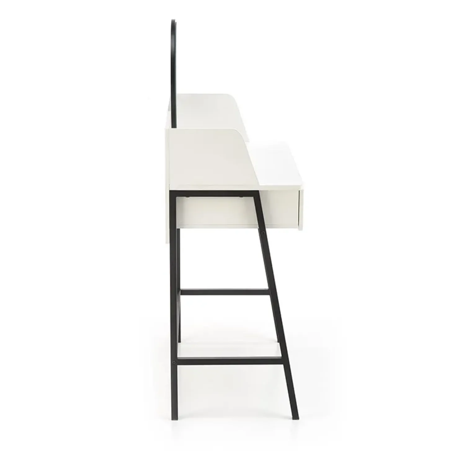 Garnero Arredamenti Toeletta da trucco con specchio 80x120cm bianco nero Miralda Sale