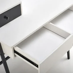 Garnero Arredamenti Toeletta da trucco con specchio 80x120cm bianco nero Miralda Sale