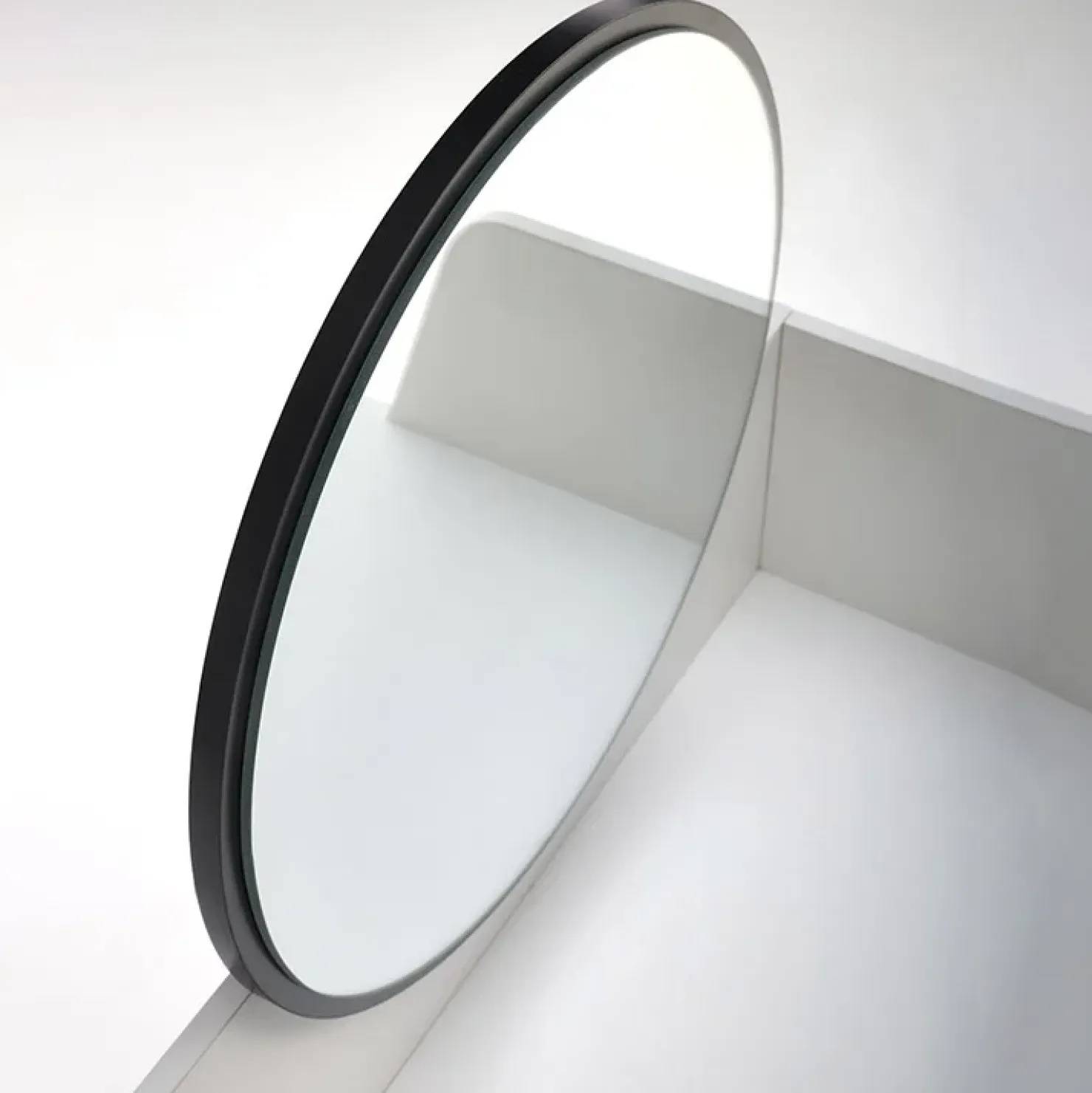 Garnero Arredamenti Toeletta da trucco con specchio 80x120cm bianco nero Miralda Sale