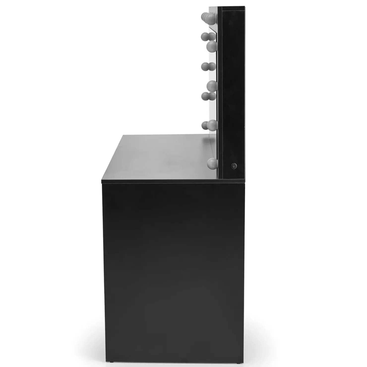 Garnero Arredamenti Toeletta da trucco con specchio 120x140cm con LED nero Cherie Nero Opaco Best