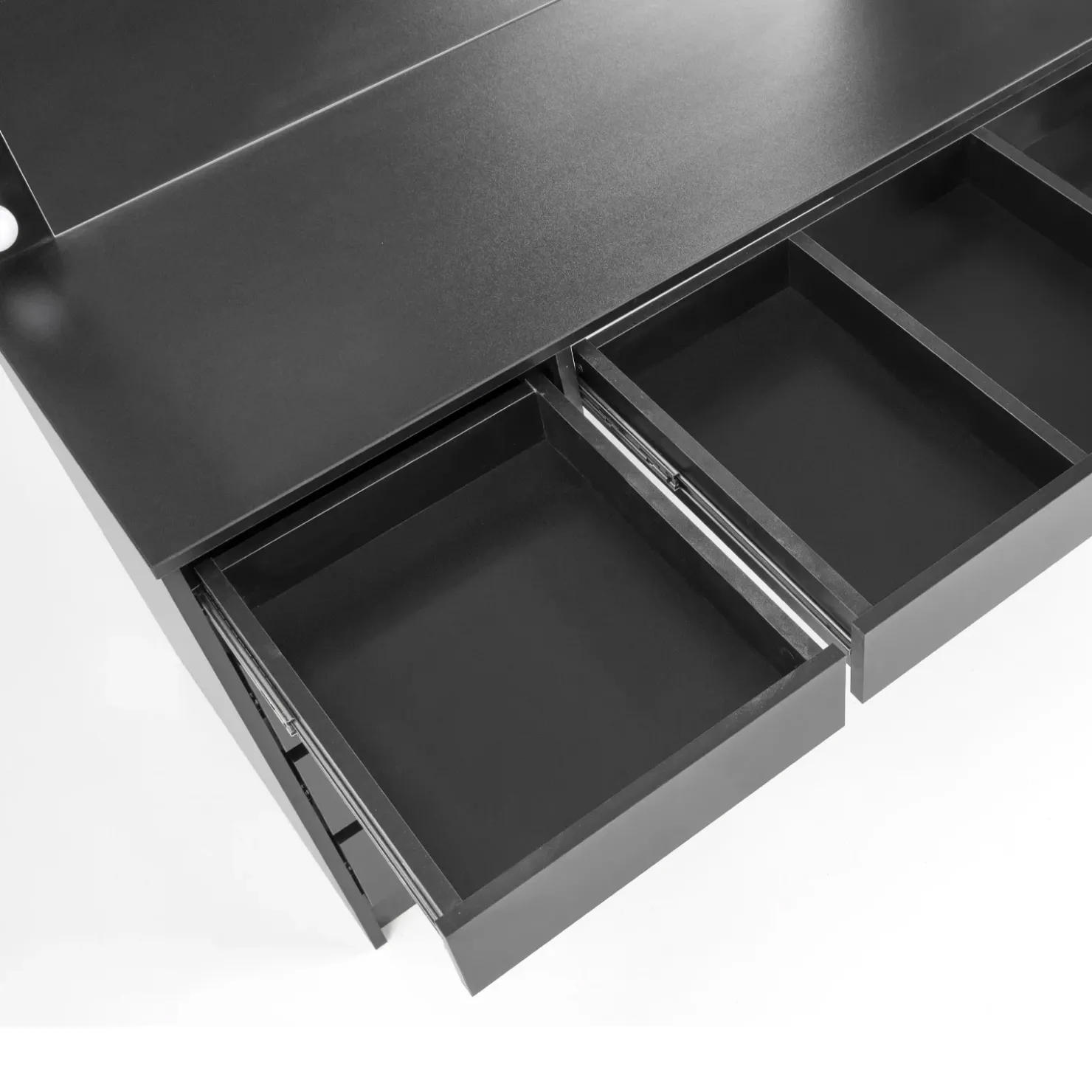 Garnero Arredamenti Toeletta da trucco con specchio 120x140cm con LED nero Cherie Nero Opaco Best