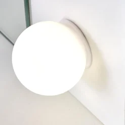 Garnero Arredamenti Toeletta da trucco con specchio 120x140cm con LED bianco Cherie Bianco Opaco Sale