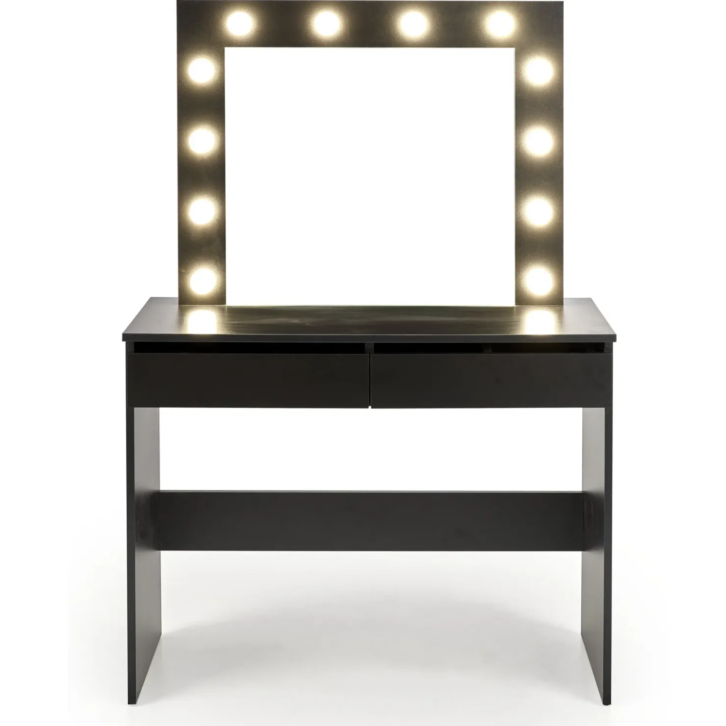 Garnero Arredamenti Toeletta da trucco con specchio 94x140cm con LED nero Bloom Nero Opaco Best