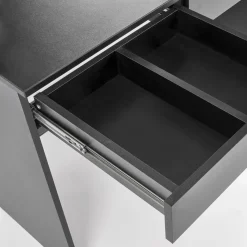 Garnero Arredamenti Toeletta da trucco con specchio 94x140cm con LED nero Bloom Nero Opaco Best