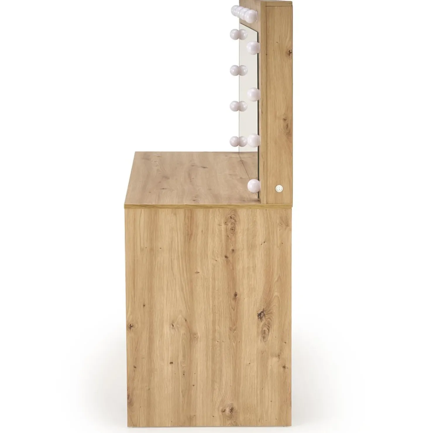 Garnero Arredamenti Toeletta da trucco con specchio 120x140cm con LED Cherie Rovere Discount