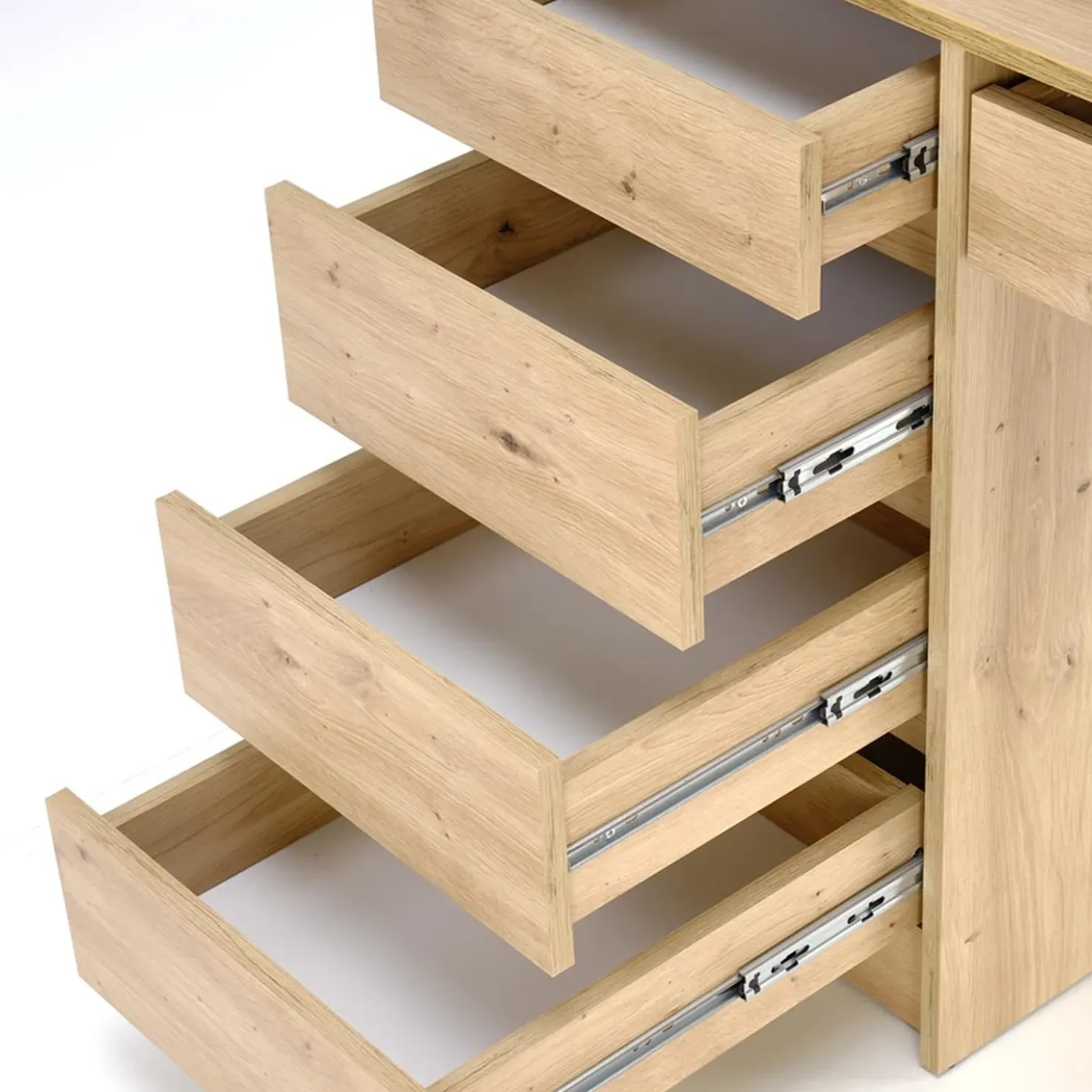 Garnero Arredamenti Toeletta da trucco con specchio 120x140cm con LED Cherie Rovere Discount