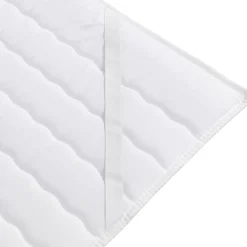 Garnero Arredamenti Topper alla francese 140x200cm trapuntato imbottito con elastici bianco Corsica Best