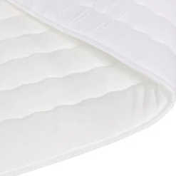 Garnero Arredamenti Topper alla francese 140x200cm trapuntato imbottito con elastici bianco Corsica Best