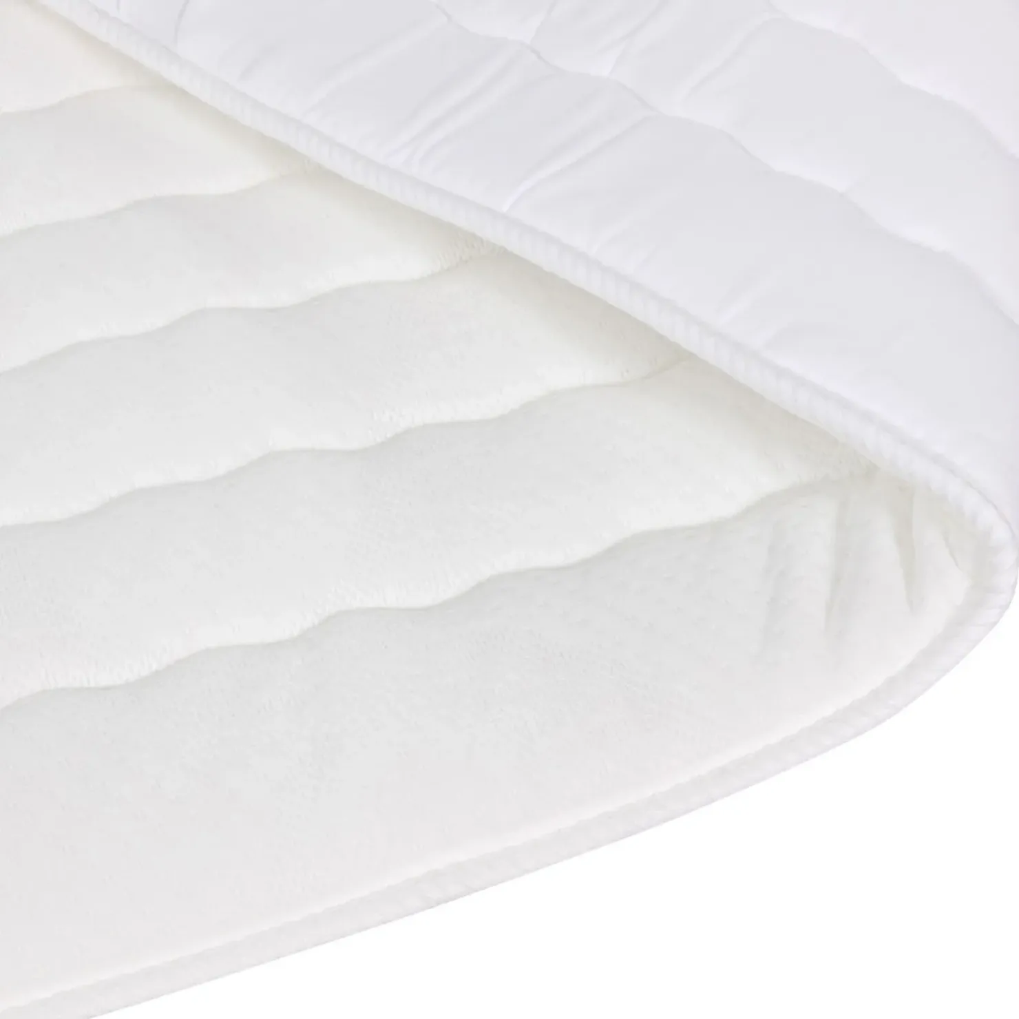 Garnero Arredamenti Topper alla francese 140x200cm trapuntato imbottito con elastici bianco Corsica Best