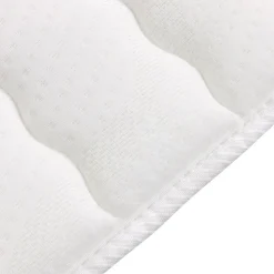 Garnero Arredamenti Topper alla francese 140x200cm trapuntato imbottito con elastici bianco Corsica Best