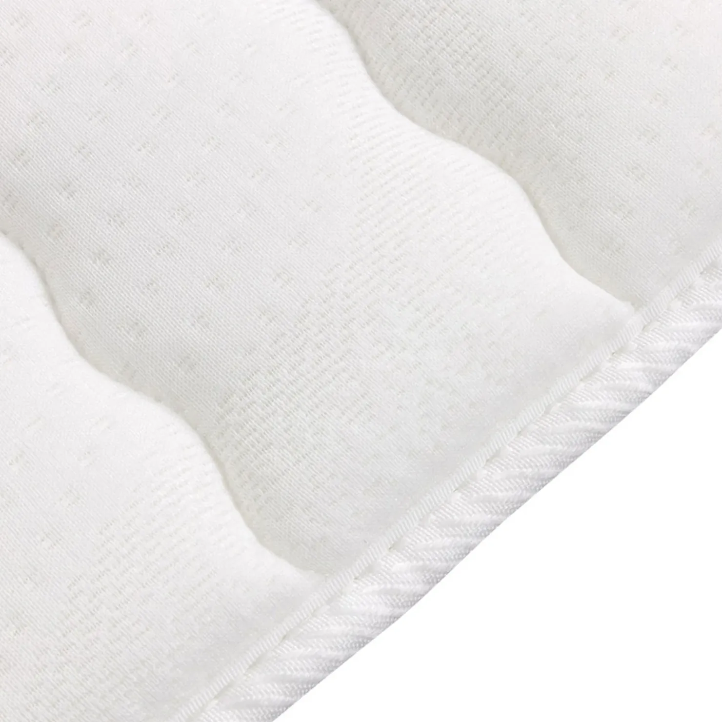 Garnero Arredamenti Topper alla francese 140x200cm trapuntato imbottito con elastici bianco Corsica Best