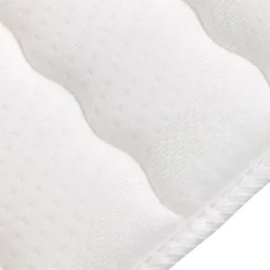 Garnero Arredamenti Topper matrimoniale king size 200x200cm trapuntato imbottito con elastici bianco Corsica