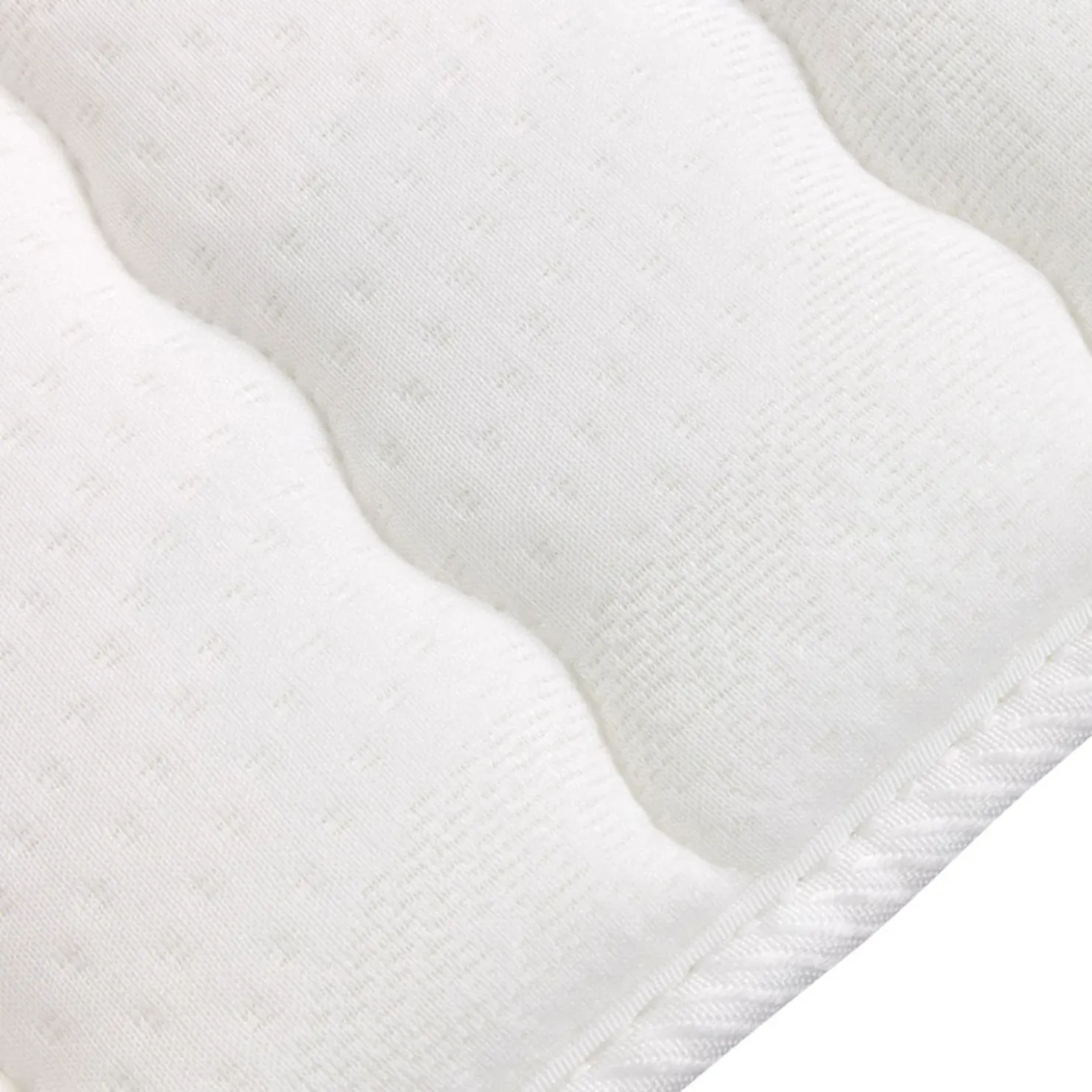 Garnero Arredamenti Topper matrimoniale king size 200x200cm trapuntato imbottito con elastici bianco Corsica