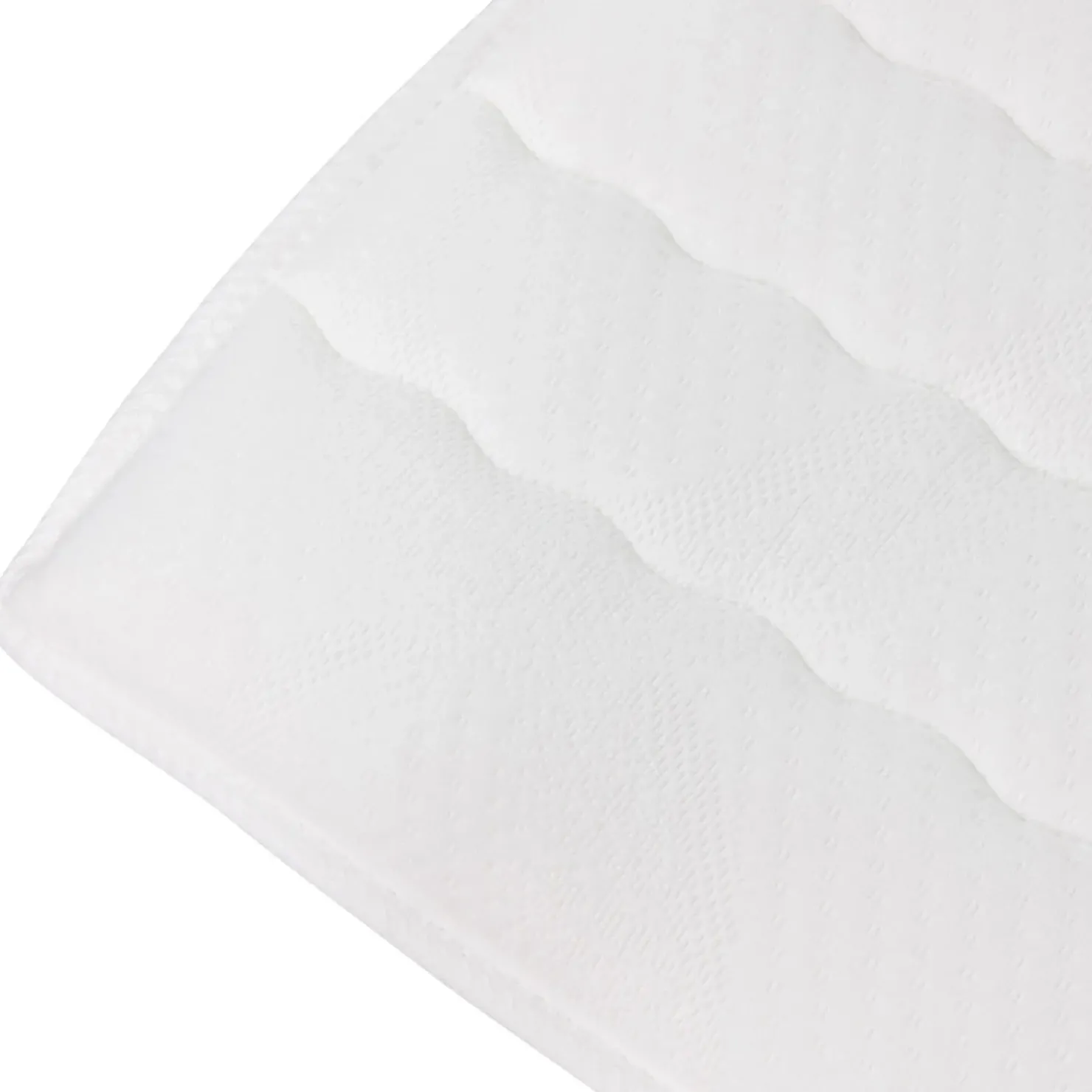 Garnero Arredamenti Topper matrimoniale king size 200x200cm trapuntato imbottito con elastici bianco Corsica