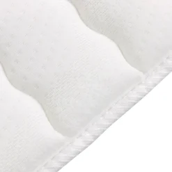 Garnero Arredamenti Topper matrimoniale 160x200cm trapuntato imbottito con elastici bianco Corsica Outlet