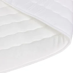 Garnero Arredamenti Topper matrimoniale 160x200cm trapuntato imbottito con elastici bianco Corsica Outlet