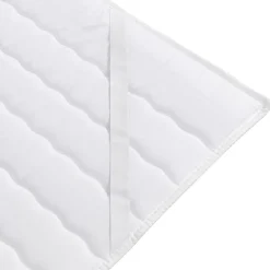 Garnero Arredamenti Topper matrimoniale 160x200cm trapuntato imbottito con elastici bianco Corsica Outlet