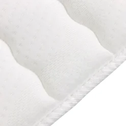 Garnero Arredamenti Topper piazza e mezza 120x200cm trapuntato imbottito con elastici bianco Corsica