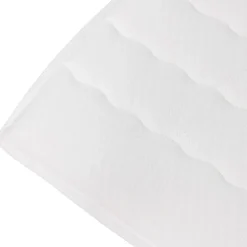 Garnero Arredamenti Topper singolo 90x200cm trapuntato imbottito con elastici bianco Corsica Discount