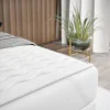 Garnero Arredamenti Topper singolo 80x200cm trapuntato imbottito con elastici bianco Corsica Hot